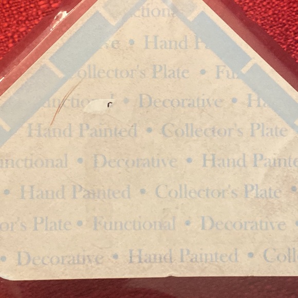 Cake Plate Happy Birthday Hand Painted Ceramic Celebration Collectible - Picture 11 of 12